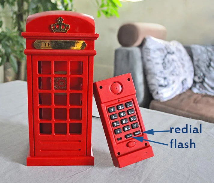 Британский телефон красный Мини телефон киоск Проводные телефоны для дома Настольная лампа стационарный телефон спальня дети childen telefono fijo