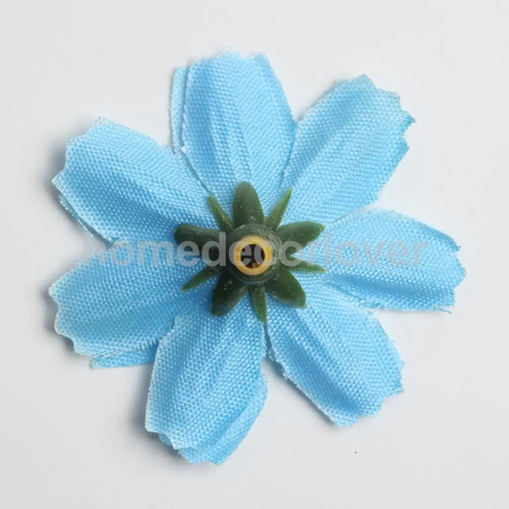 50pcs 4cm Silk Flower Daisies Flower Heads for Wedding/Car/Spring/Home/Garden Decoration Wreath DIY Floral Arts and Crafts