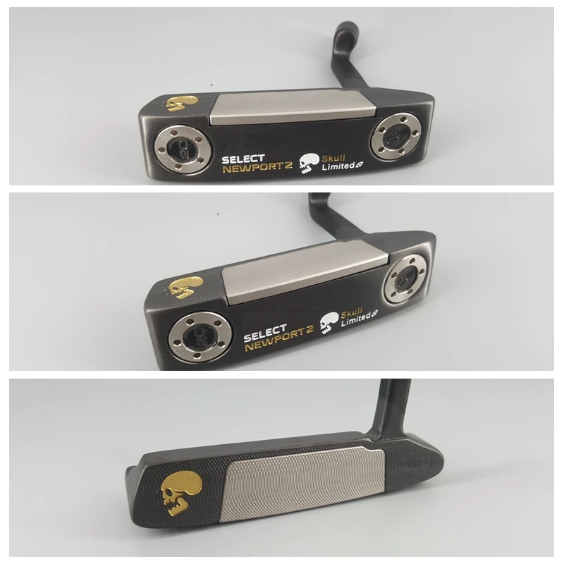 

Gold Skull Limited Golf Putter Clubs Edition 33/34/35inch Grip Optional Colour With Head Cover