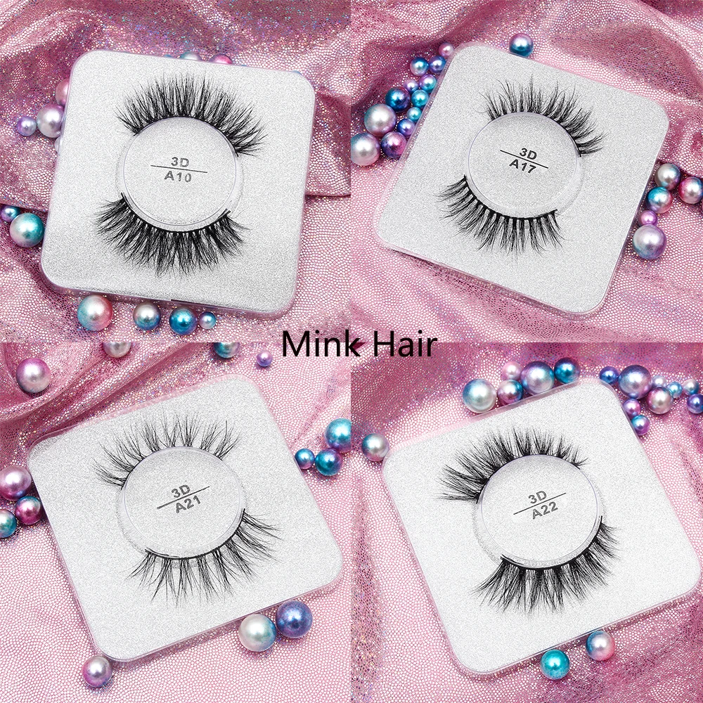 

1 Pair Soft 3D Mink Hair False Eyelashes Wispy Cross Natural Lashes Fashion Women Long Fake Eye Lashes Extension Makeup Tools