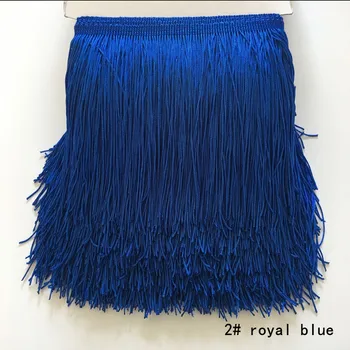 

10 Meter Long Polyester Lace Fringe Tassel Macrame for Latin Dress Trimming Polyester Samba Dress Sewing Trim