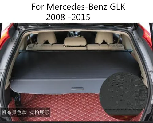 

High Qualit Car Rear Trunk Cargo Cover Security Shield Screen shade Fit For Benz GLK 2008 -2015 BY EMS
