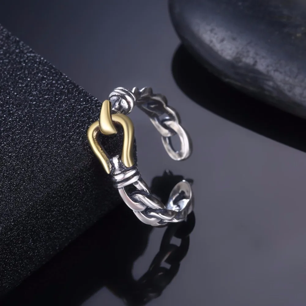 

INALIS high-end retro design 925 sterling silver ring female wedding jewelry Thai silver Anel Bijoux female