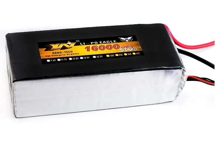 22,2 v 16000mah 15c 6S1P Li-Po батарея RC Lipo батарея AS150 Разъем для RC защиты растений БПЛА Rc Мультикоптер FPV RC Дрон