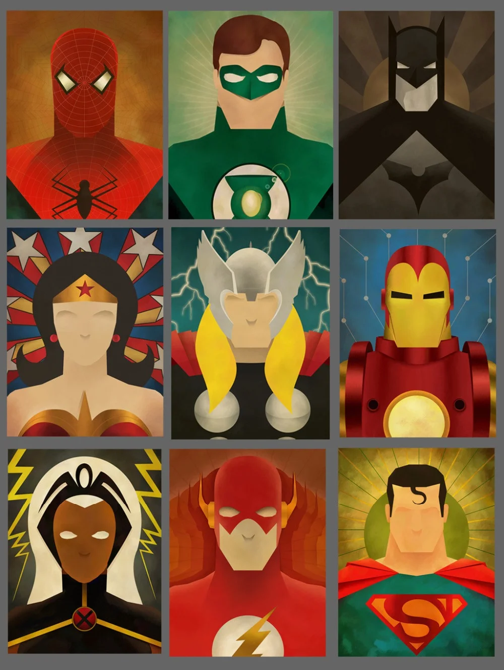 Heroes schilderijen prints promotie winkel voor promoties heroes ... Futuristische schilderijen