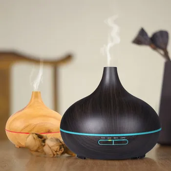 

VVPEC 300ml Wood Grain Humidifier Aromatherapy for House Essential Oil Diffuser the Ultrasonic Humidifier