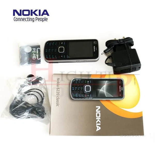 original nokia 6220 classic a gps 3g 5mp camera 6220c mobile phone wholesale nokia 6220 refurbished free shipping