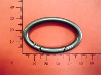

1 1/2 inch Gun Oval Ring snap clip trigger spring gate for Buckle, DIY Snap hook metal parts, hardware, bag accessories
