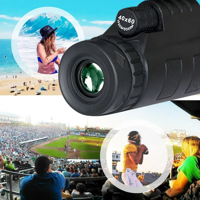 TURATA Zoom мини монокуляр телескоп Объективы для мобильных телефонов Универсальный HD 40X60 одиночный фокус оптический объектив для объектив камеры для iPhone