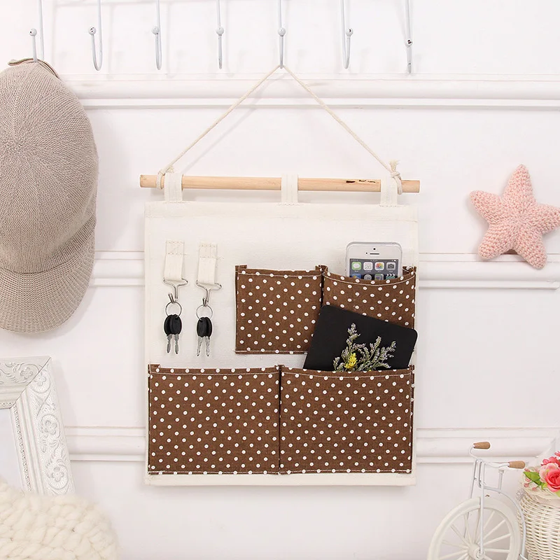 

Two Layers Creative Multifunction Hanging Organizador Functional Storage Holder Rack Bags Behind Doors Walls Cable Organizer Bag