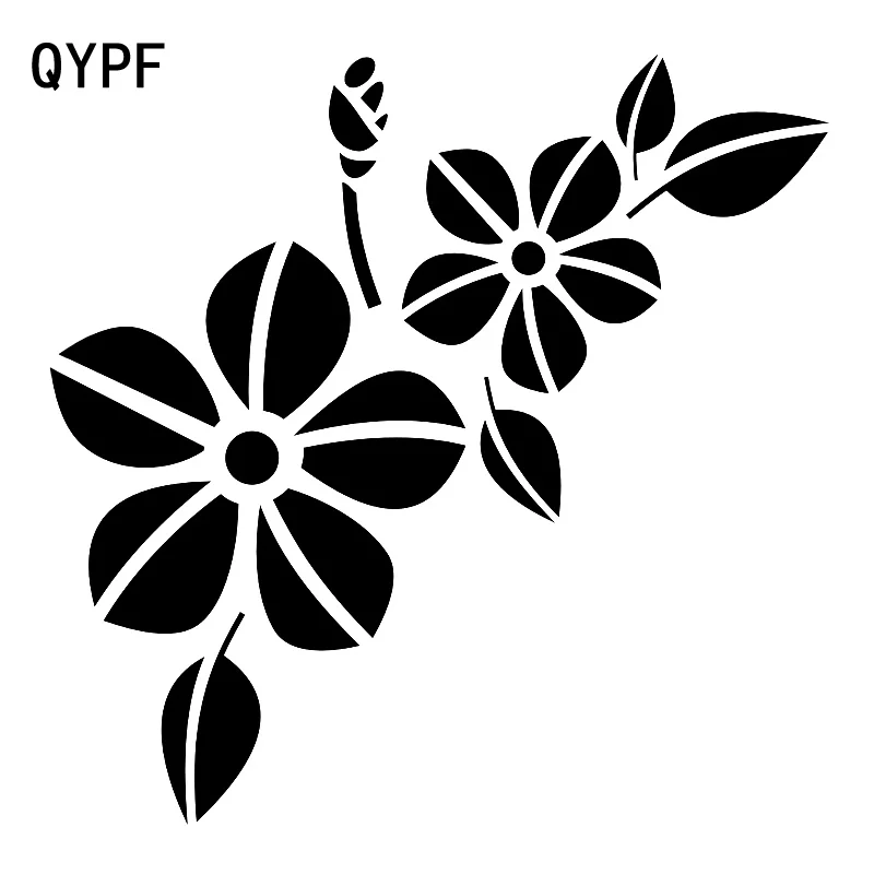 QYPF 17 9 см * 6 очень реалистичные великолепные цветы простые виниловые окна