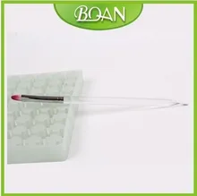 Retail 4 BQAN Free Shipping Oblique End Crystal Acrylic Handle Oval Nail Gel Brush
