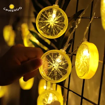 

Novelt Lemon Shape String Lights Fairy lightsy 3M20LED/1M10LED Christmas lights Party Bedroom Decoration Outdoor Lighting Lamps