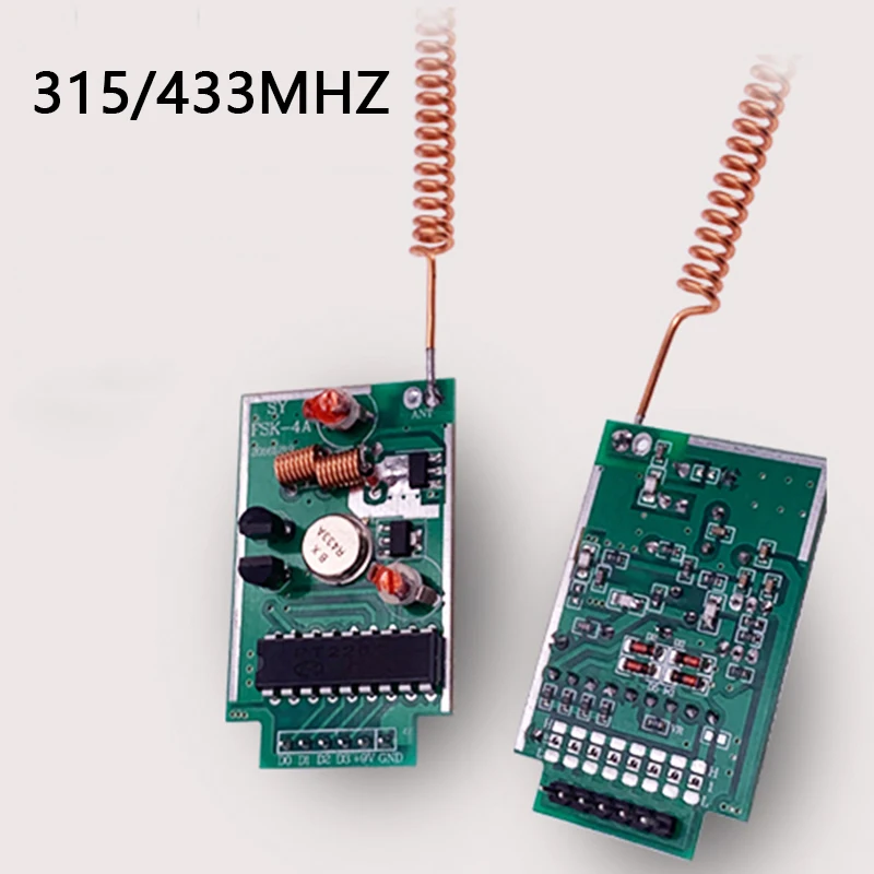 perfk Commutateur sans Fil Télécommande à Distance Sigle Way RF AC 220V 315 MHz 433,92 MHz