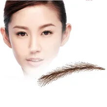 FXVIC бросился Sobrancelha Брови завод/татуировки брови натуральные волосы поддельная бровь, парик бровей