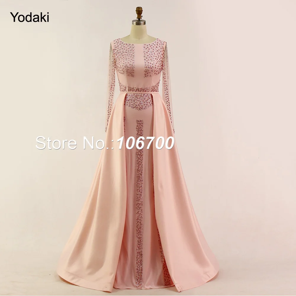 evening gown with tail