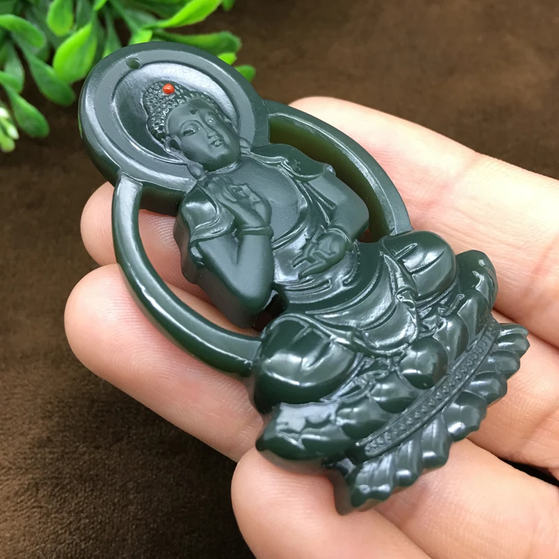 Xinjiang hitian jade sapphire тонкий материал инкрустированный Южно красным с подвеской в