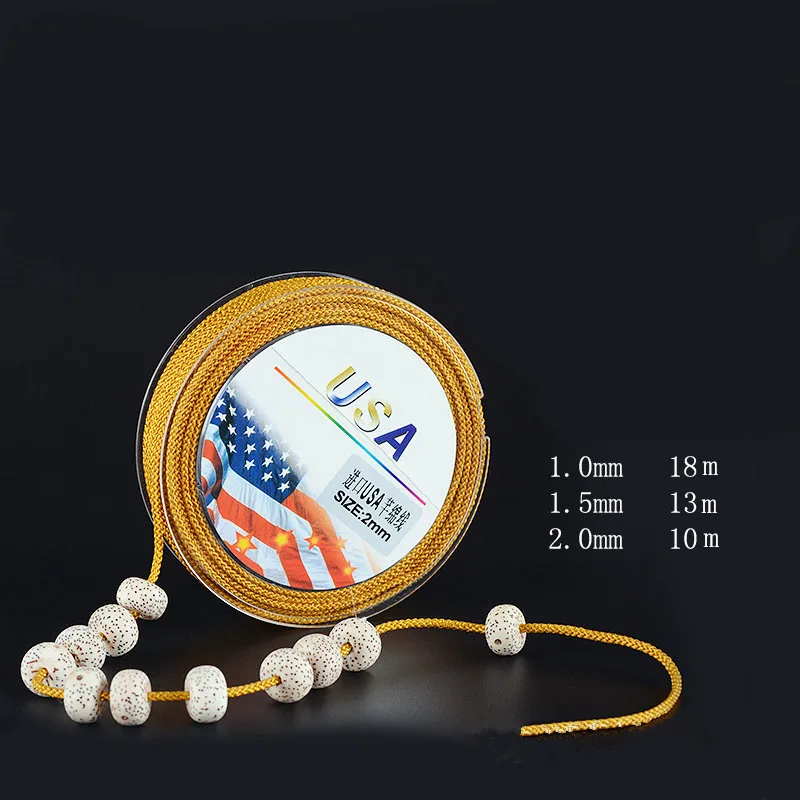 

1/1.5/2mm Non-elastic Thread Nylon Cord for Beading Bodhi Buddha Beads Bracelet Necklace Making DIY Jewelry Black String Rope