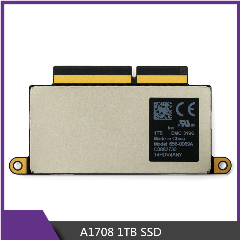 Жесткий диск 1 ТБ SSD для MacBook Pro Retina 13 3 &quot2016 2017 год A1708 твердотельный MLL42LL/A MPXQ2LL/A 656
