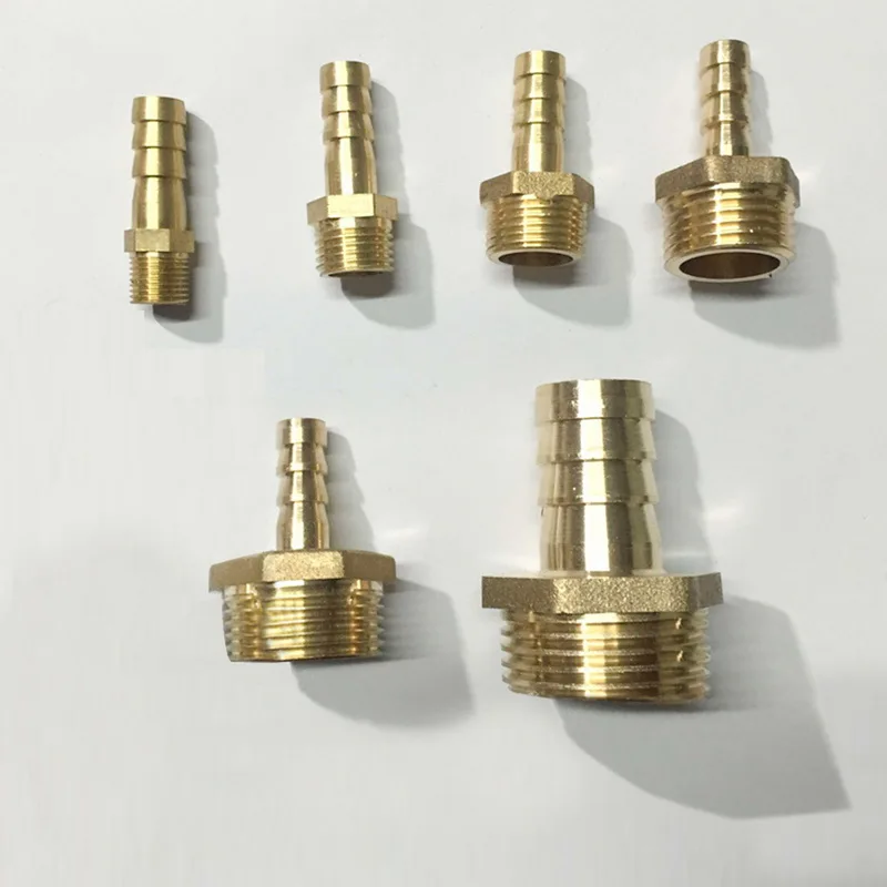 6 мм 8 10 латунный трубный фитинг шланг хвостовик 1/8 &quot1/4&quot 1/2 &quotBSP Мужской