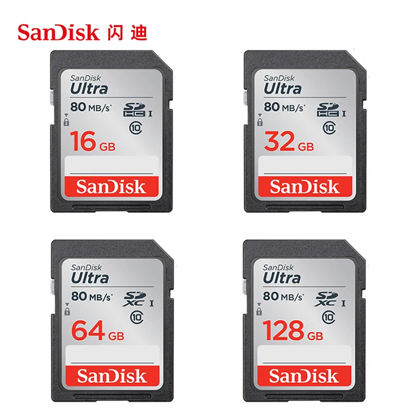 

SanDisk SD Card 512G 256GB 128GB 64GB 32GB 16G U3 U1 Memory Card with Card Reader Flash Camera Card for Camera SDHC SDXC
