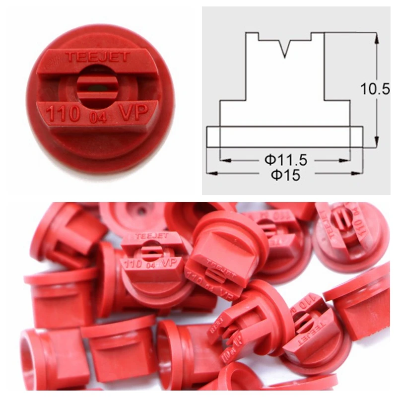 

Nozzle tips, Standard Fan Shaped Ultra Atomization Plastic nozzle, Knapsack Sprayer Agricultural Irrigation Teejet Nozzle