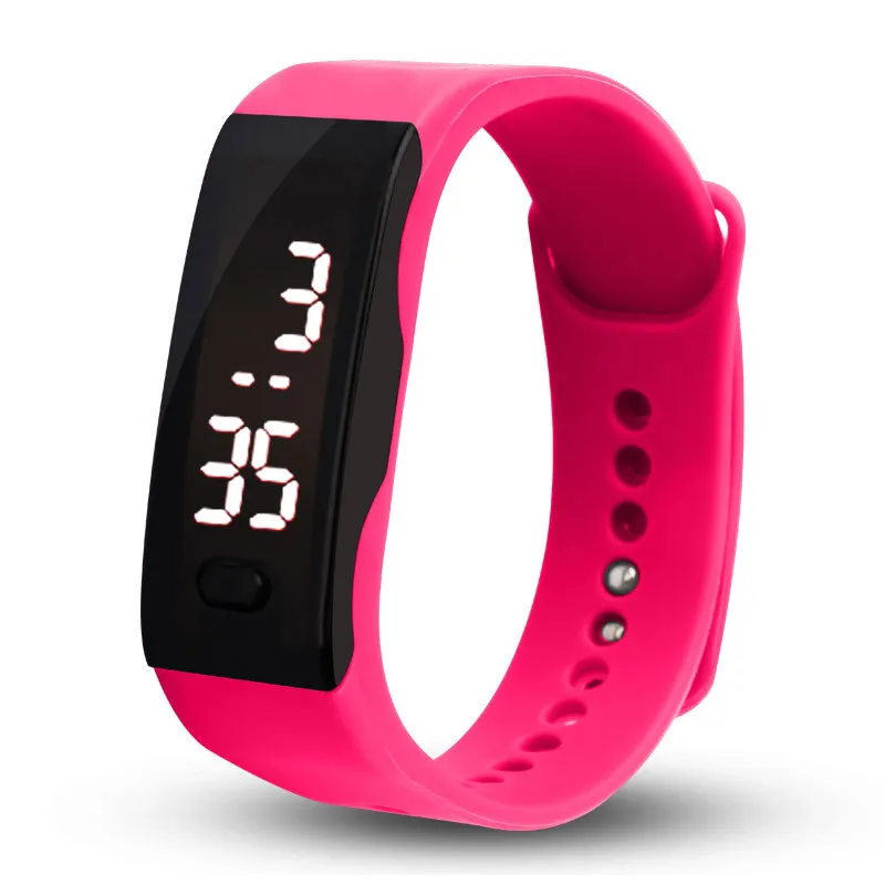 Hot Pink Светодиодный Relogio цифровые часы Relogio мужские часы Feminino Erkek коль Saati спортивные часы Froe Для женщин Для мужчин часы Montre Homme и - Цвет: Hot Pink