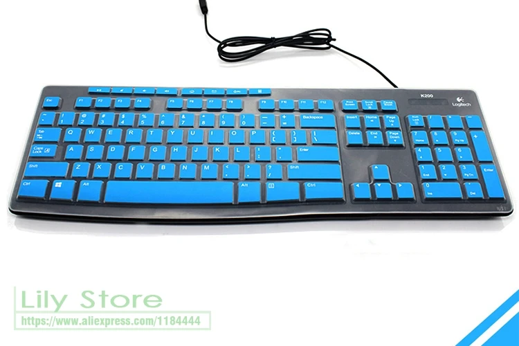 Силиконовый пылезащитный механический чехол для клавиатуры Logitech MK275 MK270 MK260 MK200 K200
