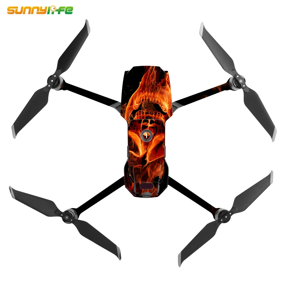 Sunnylife ПВХ декоративные наклейки камуфляжная кожа для DJI MAVIC 2 PRO& ZOOM Cool Arms наклейки пульт дистанционного управления оболочка для батареек