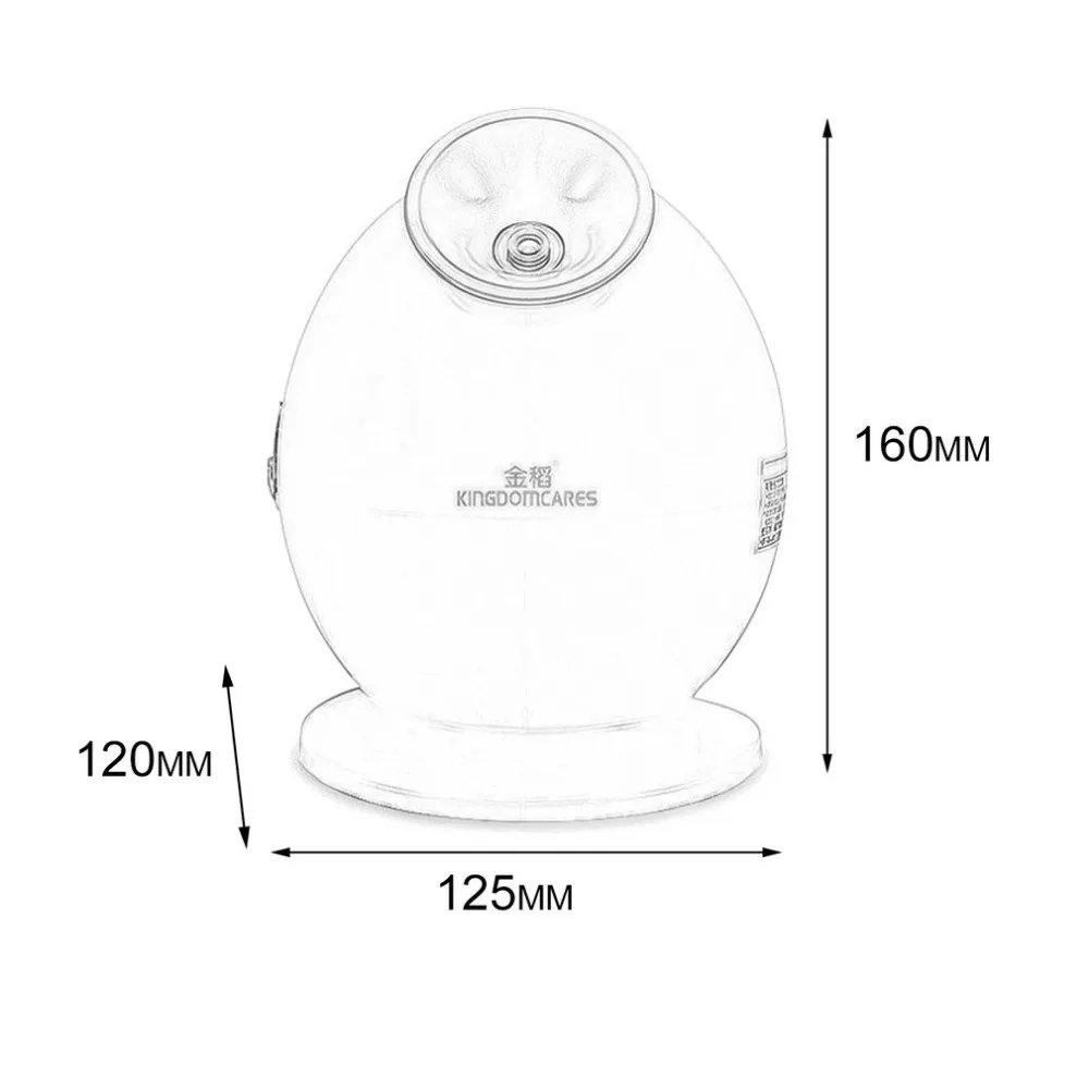 Q форма лица Ион тепловой опрыскиватель для спа, увлажняющий увлажнитель лица отпариватель глубокий очиститель инструмент для кожи уход инструменты KD233