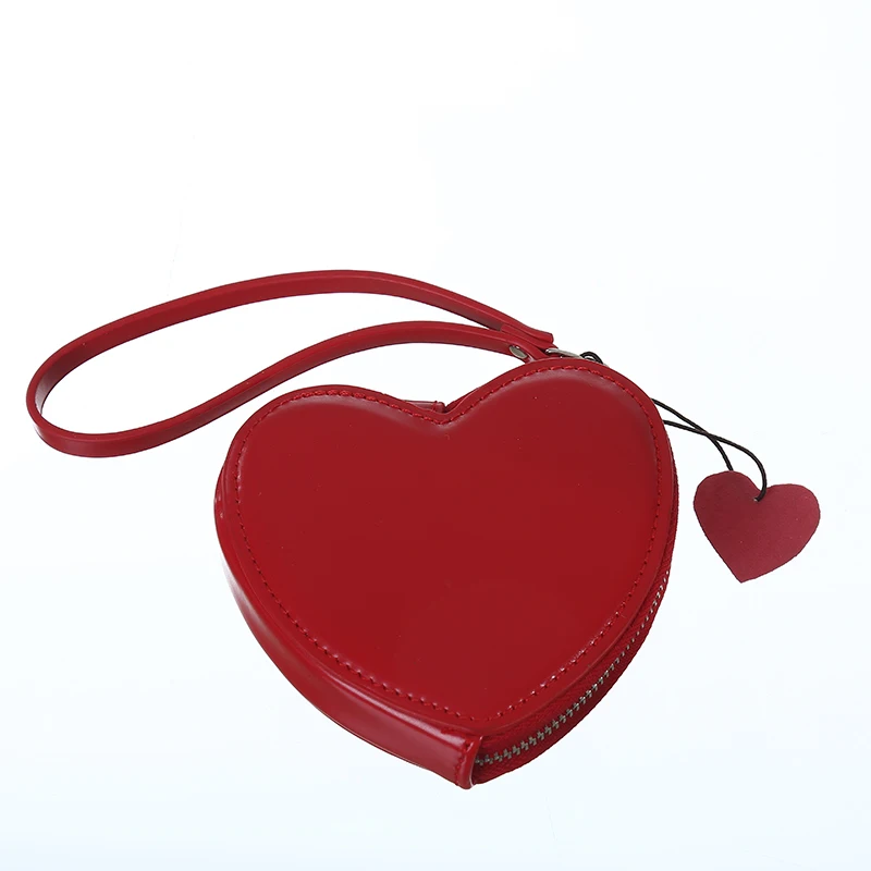 Bentoy маленький кошелек для женщин, красное сердце, органайзер, кошелек для монет, модный кожаный мини-клатч, милый студенческий кошелек для денег - Цвет: red
