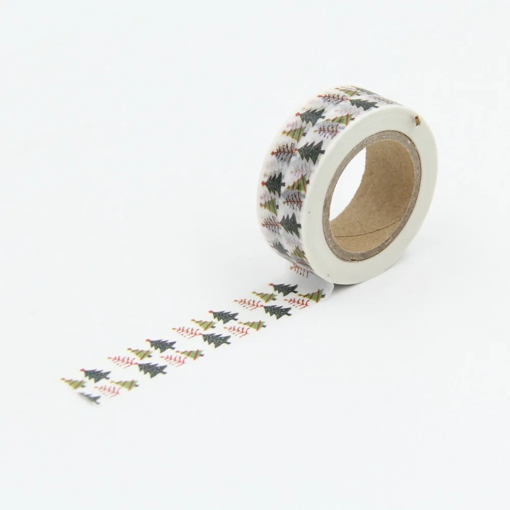 Pretty Christmas Trees Washi Paper Masking Tapes for Scrapbooking DIY
