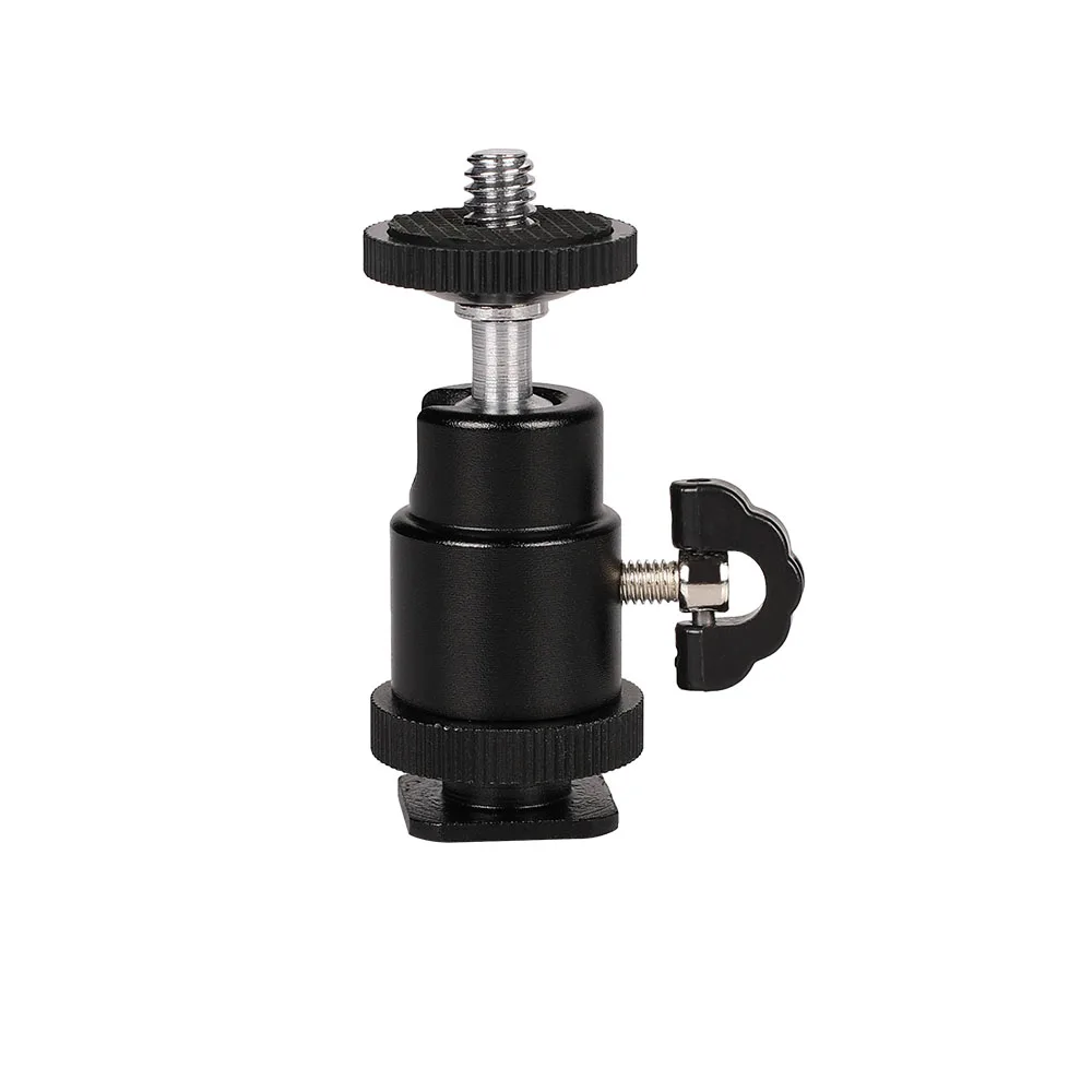 S size Kaliou 360 Вращающаяся мини шаровая Головка головка штатива с 1/4 Горячий башмак база для камеры DSLR DV Для Gopro 6 5 4 3 3+ 2 1 - Цвет: S size