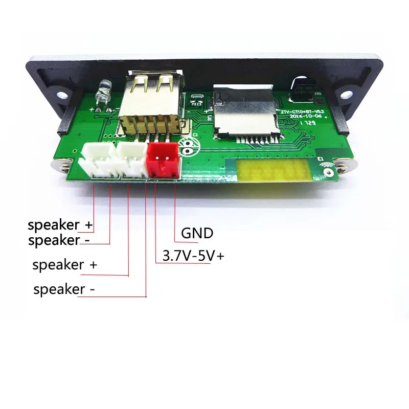 AIYIMA MP3 аудио декодер Bluetooth усилитель доска 3 Вт* 2 Поддержка U диск FM радио SD карты декодирования DC3.7-5V