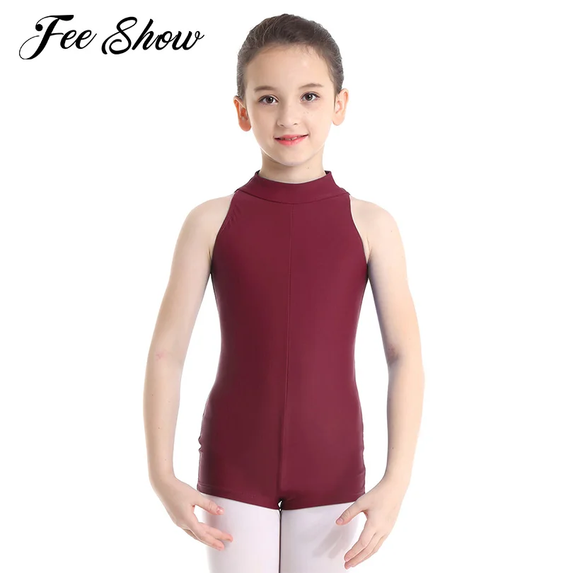 

FEESHOW Kids Girls Sleeveless Ballet Dance Gymnastics Leotard for Girls Bailarina Ballet Dress Dance Jumpsuit Unitard Dancewear
