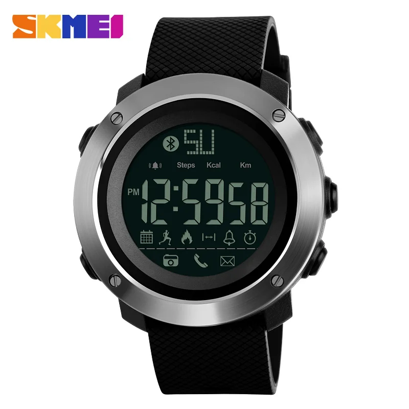 

SKMEI 2 Size Men Women Lovers Sports Watches Waterproof Calorie Sleep Tracker Bluetooth APP/Call Remind Pedometer Wristwatches