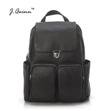 J. Quinn, мужской рюкзак из натуральной кожи, сумка на плечо, мужской рюкзак, дорожные сумки, большой объем, модные Компьютерные рюкзаки для мужчин