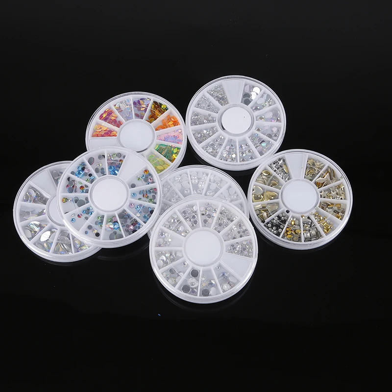 

Mixed AB Diamond Pearl Studs Nail Rhinestone Irregular Horse Eye Nails 3D Art Deco Nail Polish Nail Jewelry Wholesale