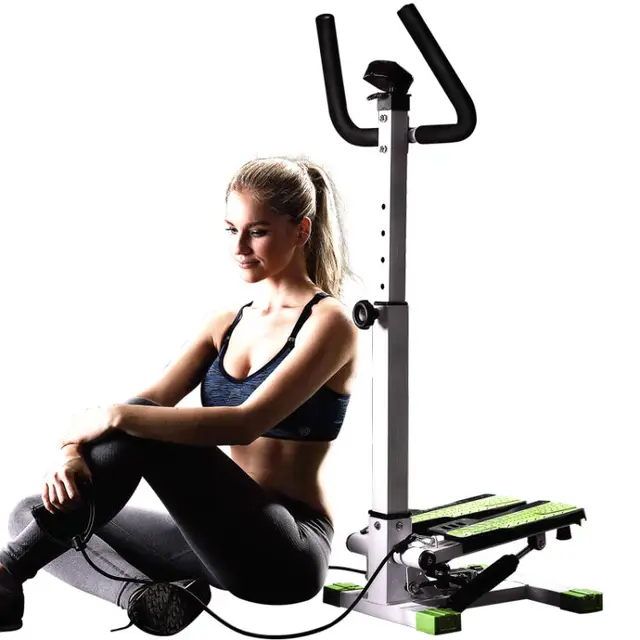 Cheap Low noise household Stepper with Handle Fitness Training Multi-Function LED screen Imported Hydraulic rod Adjustable Wide