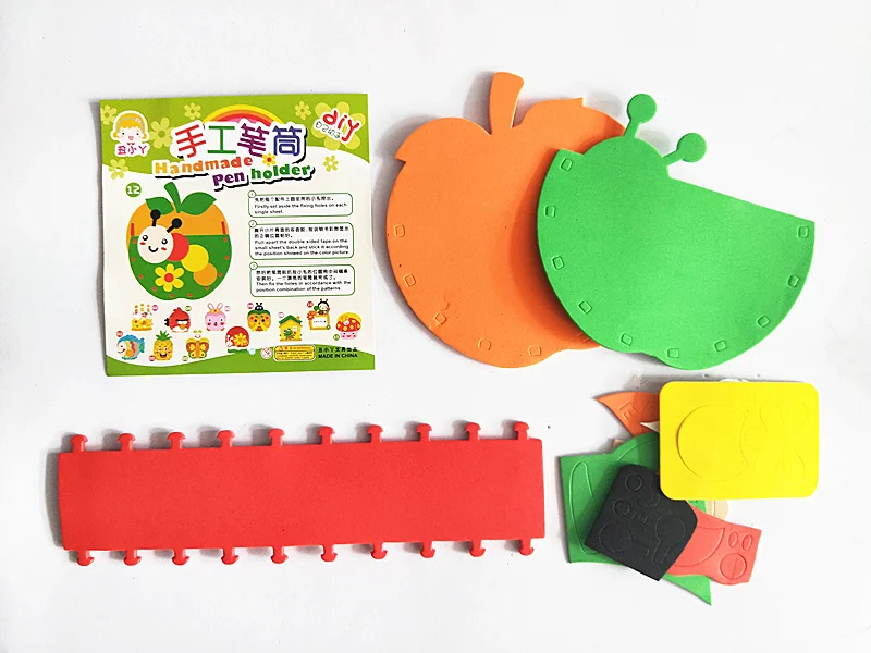 Happyxuan, 8 дизайнов/партия, детские наборы для рукоделия, набор, EVA пена, наклейки для детского сада, креативная обучающая игрушка ручной работы, подарок для девочек