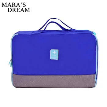 

Mara's Dream Women travel bag New large capacity can fold hand Women travel storage bag fashion Patchwork color Women casual bag