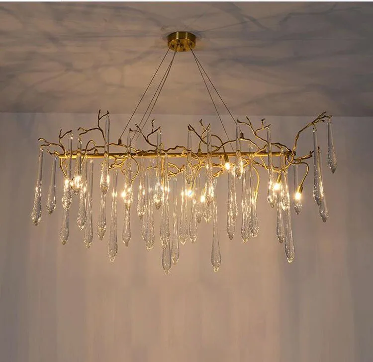 

Phube Lighting Large Artistic Branches Chandeliers Coloured Glaze Chandelier Light Lighting Hotel Chandeliers Copper Chandelier