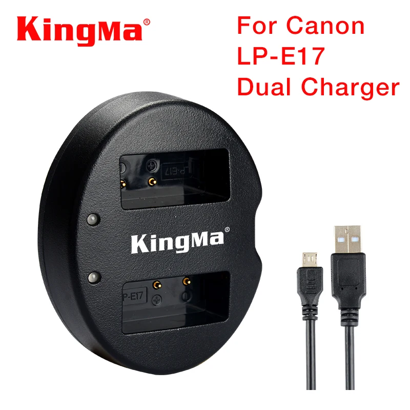 KingMa LP-E17 LP E17 LPE17 USB двойной Зарядное устройство для Canon EOS M3 EOS Rebel T6i T6s EOS 750D 760D 8000D поцелуй X8i Камера