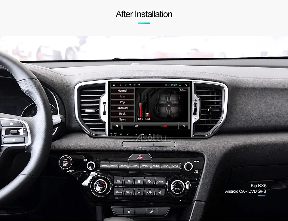 Discount Asottu CKX59060 IPS android Octa Core car dvd player for KIA sportage 2016 2017 KX5 gps navigation 1 din car stereo head unit 9