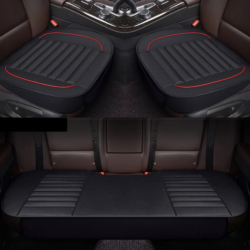 Automobiles Seat Cover Auto Accessories PU Leather Interior Car Seat Cover Four Seasons Universal Protector Storage Seat Cushion