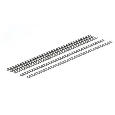 

4mm Dia 200mm Length HSS Round Shaft Rod Bar Lathe Tools Gray 5pcs