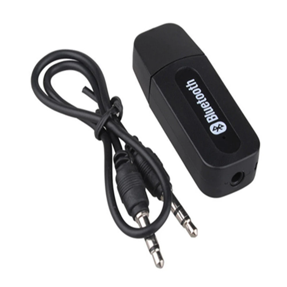 Wireless Bluetooth3.0 Receiver 3.5mm AUX Audio Stereo Adapter USB Charge EU Plug