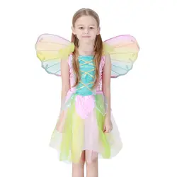 Милый карнавальный костюм принцессы с бантиком и Ангелом для девочек одежда на Хэллоуин Рост 100-135 см