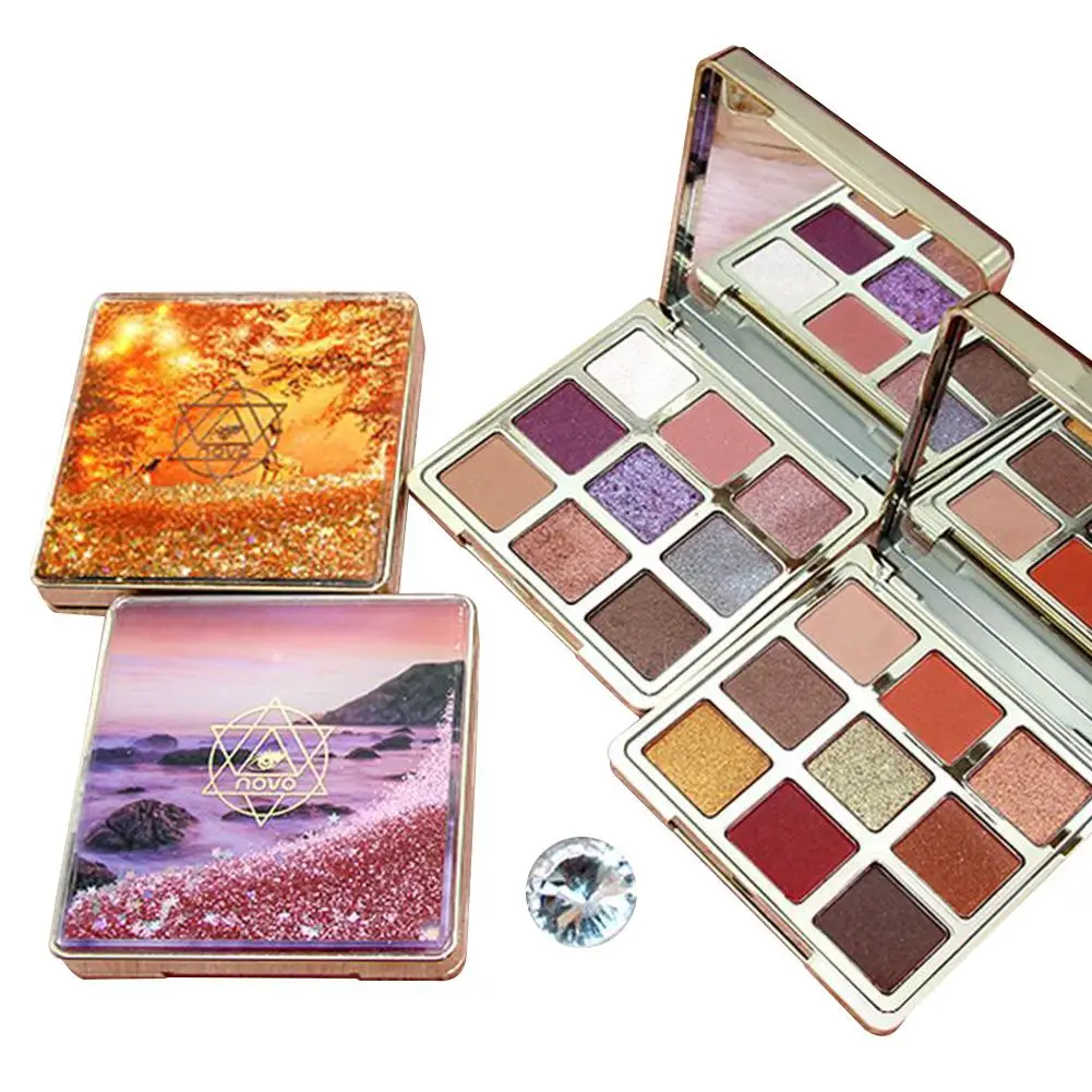 

DSstyles Makeup Palette Set Waterproof Beauty Highlighter Powder Glitter Eyeshadow Pallete Face Cosmetics Kits with Makeup Brush