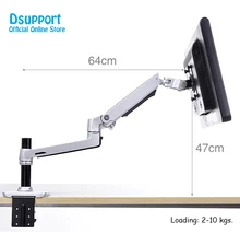High Quality Aluminum Alloy Free Lifting Ultra-long Arm LED LCD Monitor Holder Lengthen Arm Table Clamping Full Motion TV Mount High Quality Aluminum Alloy Free Lifting Ultra-long Arm LED LCD Monitor Holder Lengthen Arm Table Clamping Full Motion TV Mount
